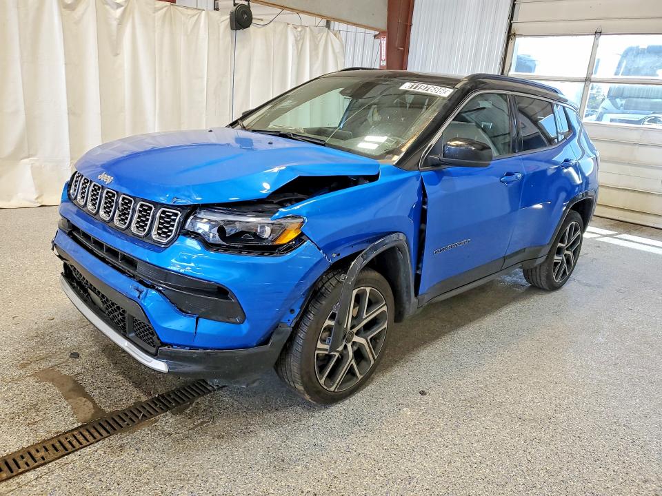 2025 Jeep Compass VIN 3C4NJDCNXST614240 COPART salvage auction — FRONT END, Mi - Certificate Of Title, sold $8,600 on 2026-07-27 (photo 1)