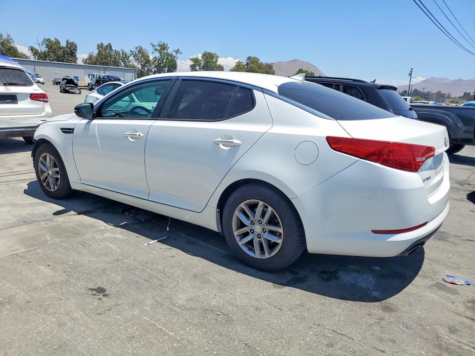 2013 Kia Optima VIN KNAGM4A74D5312690 COPART salvage auction — FRONT END, Ca - Salvage Certificate, sold $950 on 2026-07-30 (photo 2)