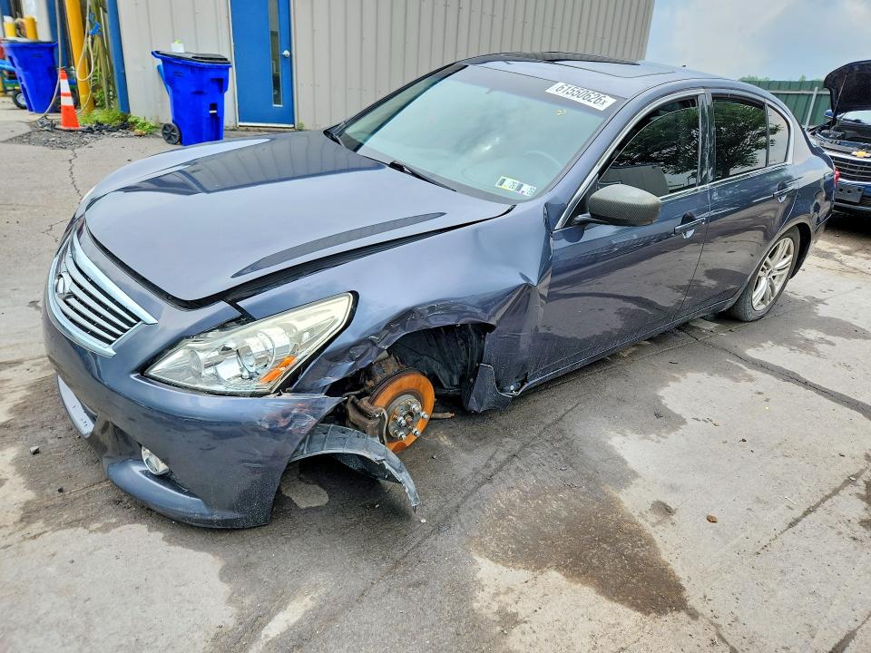 2013 Infiniti G VIN JN1CV6ARXDM761781 COPART salvage auction — FRONT END, Pa - Cert Of Salv-R=Reconstructed, sold $10 on 2026-07-29 (photo 1)