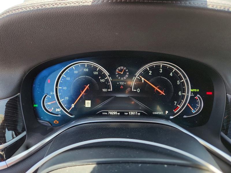 2019 BMW 7er VIN WBA7E2C52KB454421 COPART salvage auction — FRONT END, Ca - Salvage Certificate, sold $10,300 on 2026-08-06 (photo 9)