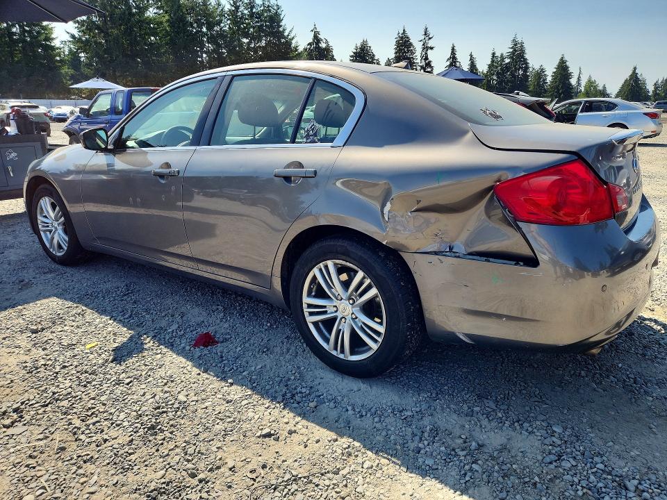 2012 Infiniti G VIN JN1CV6AR4CM682671 COPART salvage auction — REAR END, Wa - Bill Of Sale, sold $650 on 2026-07-24 (photo 2)