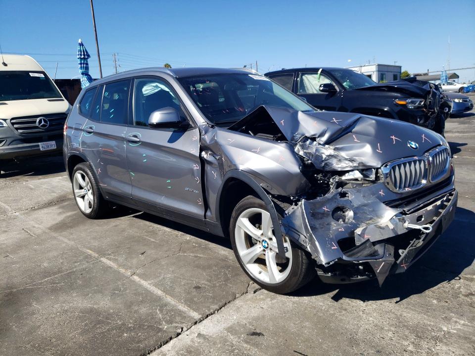 2017 BMW X3 VIN 5UXWZ7C38H0X41697 COPART salvage auction — FRONT END, Ca - Salvage Certificate, sold $975 on 2026-07-15 (photo 4)