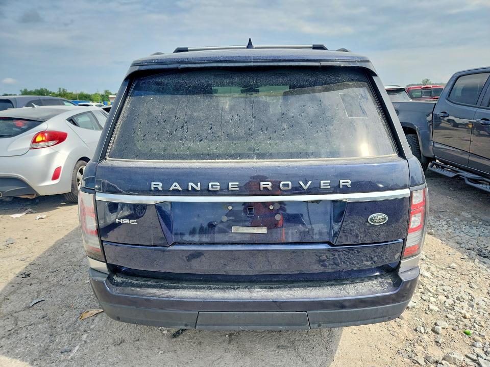2017 Land rover RANGE ROVER VIN SALGS2FV1HA339467 COPART salvage auction — MECHANICAL, MT - CERTIFICATE OF TITLE, sold $9,800 on 2026-07-28 (photo 6)