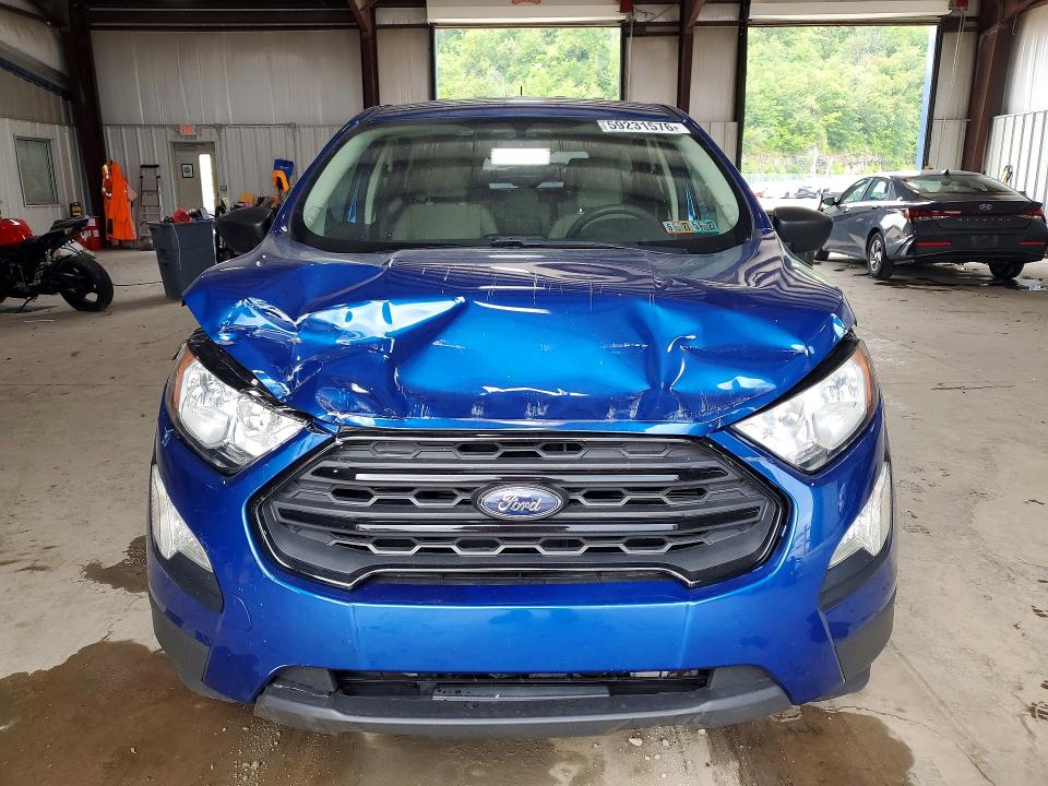 2020 Ford Ecosport VIN MAJ3S2FE5LC353865 COPART salvage auction — FRONT END, Pa - Certificate Of Salvage, sold $425 on 2026-07-22 (photo 5)