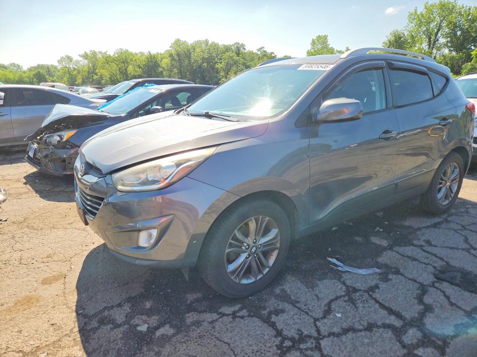 2014 Hyundai Tucson VIN KM8JUCAG5EU848179 COPART salvage auction — MECHANICAL, Ct - Certificate Of Title, sold $1,350 on 2026-07-24 (photo 1)