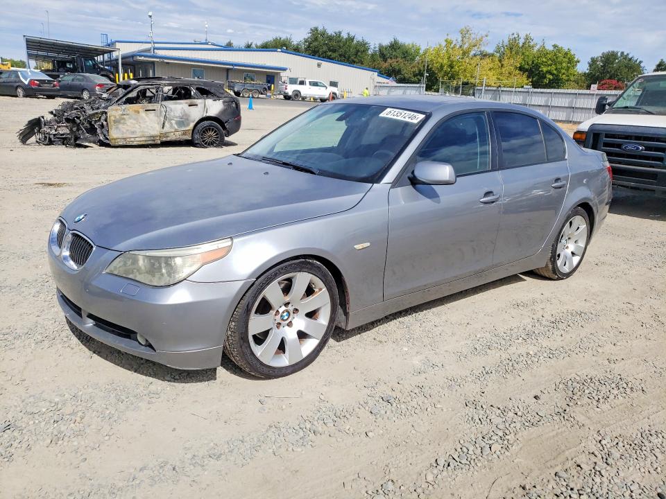 2007 BMW 5 series VIN WBANE73547CM53194 COPART salvage auction — MINOR DENT/SCRATCHES, Ca - Dis/Dlr/Exp Only Clean Title (P), sold $300 on 2026-07-28 (photo 1)