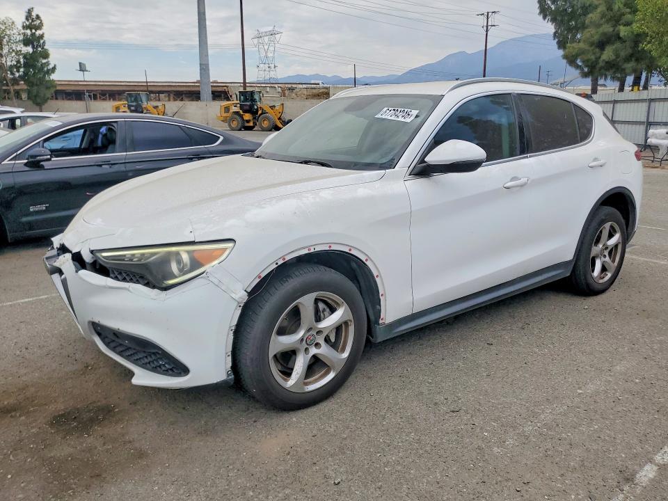 2018 Alfa romeo Stelvio VIN ZASFAKAN8J7B76761 COPART salvage auction — FRONT END, Ca - Dis/Dlr/Exp Only Clean Title, sold $1,050 on 2026-08-06 (photo 1)