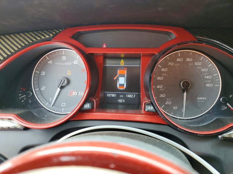 2014 Audi S5 VIN WAUGGAFR4EA067379 COPART salvage auction — FRONT END, MD - CERT OF SALVAGE < 75% DAMAGE, sold $2,100 on 2026-07-30 (photo 9)
