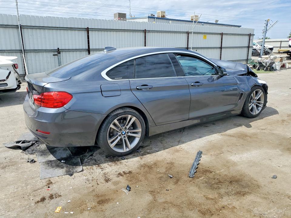 2017 BMW 4er VIN WBA4F7C53HG787350 COPART salvage auction — FRONT END, Salvage Title, sold $450 on 2026-08-21 (photo 3)