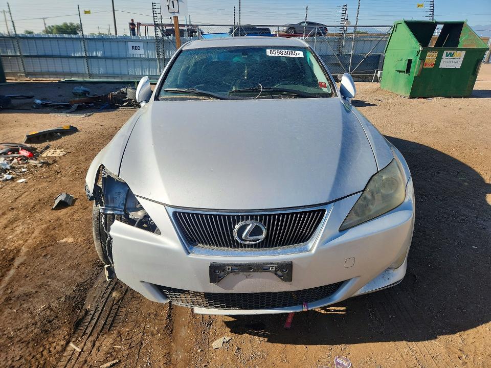 2007 Lexus Is 250 VIN JTHCK262872012471 COPART salvage auction — FRONT END, Co - Dis/Dlr/Exp Only Clean Title, sold $725 on 2026-07-08 (photo 5)