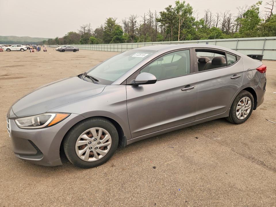 2018 Hyundai Elantra VIN KMHD74LF6JU575195 COPART salvage auction — VANDALISM, Salvage Title, sold $80 on 2026-07-22 (photo 1)