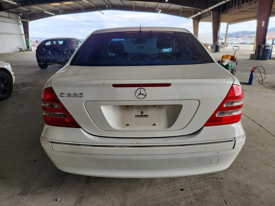 2002 Mercedes-benz C class VIN WDBRF64J22F249121 COPART salvage auction — FRONT END, CA - SALVAGE CERTIFICATE, sold $250 on 2026-07-27 (photo 6)