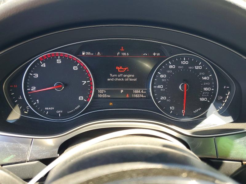 2016 Audi A6 VIN WAUGFAFC4GN157142 COPART salvage auction — MECHANICAL, Ca - Certificate Of Title (P), sold $3,250 on 2026-07-16 (photo 9)