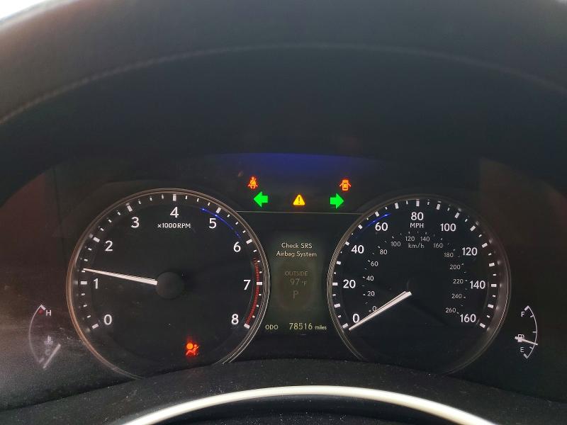 2014 Lexus Gs VIN JTHBE1BL7E5040267 COPART salvage auction — FRONT END, Fl - Cert Of Ttl-Rebuilt&Slvg Rbld, sold $475 on 2026-07-20 (photo 9)