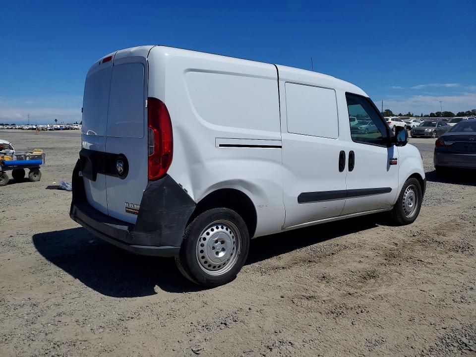 2018 Ram Promaster city VIN ZFBERFAB0J6K01445 COPART salvage auction — REAR END, Ca - Salvage Certificate, sold $1,500 on 2026-08-18 (photo 3)