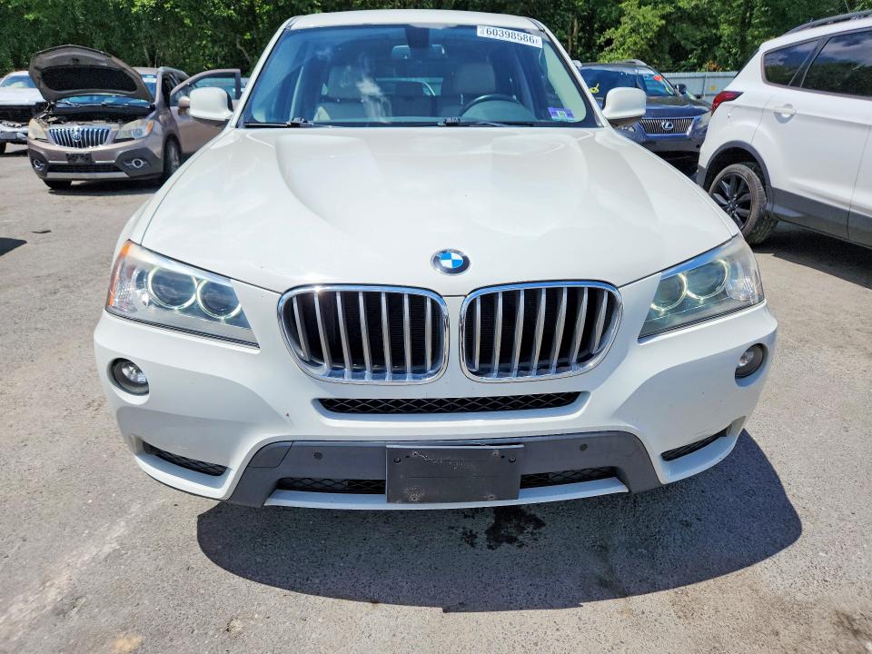 2013 BMW X3 VIN 5UXWX9C50D0A27109 COPART salvage auction — WATER/FLOOD, NJ - CERT OF TITLE-SALVAGE FLOOD, sold $550 on 2026-07-28 (photo 5)