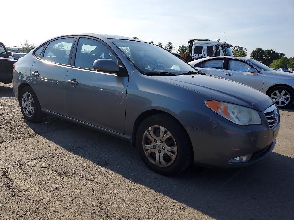 2010 Hyundai Elantra VIN KMHDU4AD7AU952885 COPART salvage auction — FRONT END, Pa - Certificate Of Salvage, sold $400 on 2026-07-24 (photo 4)