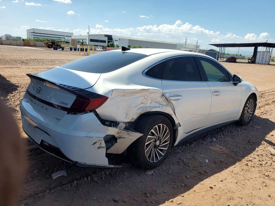 2020 Hyundai Sonata VIN KMHL34JJ4LA009930 COPART salvage auction — REAR END, Az - Cert Of Title - Salvage, sold $1,100 on 2026-07-30 (photo 3)