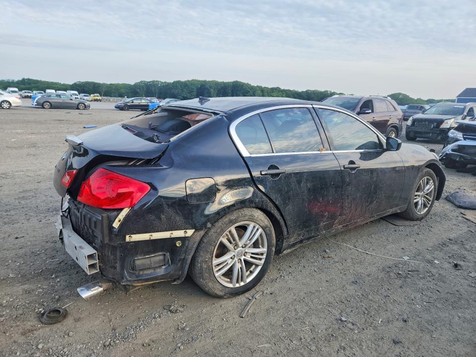 2012 Infiniti G25 VIN JN1DV6ARXCM861186 COPART salvage auction — ALL OVER, MA - CERT OF TITLE-RECONSTRCTD COLL, sold $125 on 2026-07-22 (photo 3)