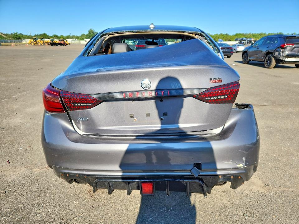 2020 Infiniti Q50 VIN JN1EV7AR2LM255357 COPART salvage auction — REAR END, Ny - Mv-907A Salvage Certificate, sold $80 on 2026-07-29 (photo 6)