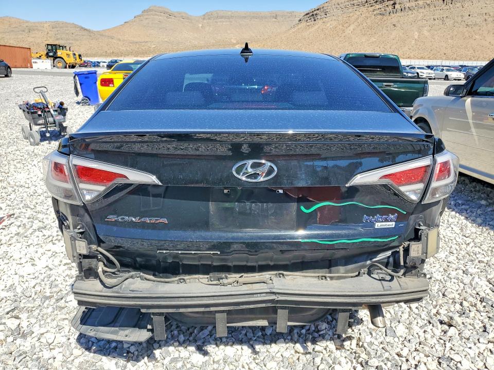 2017 Hyundai Sonata hybrid VIN KMHE34L31HA077214 COPART salvage auction — REAR END, NV - SALVAGE TITLE, sold $3,650 on 2026-07-22 (photo 6)
