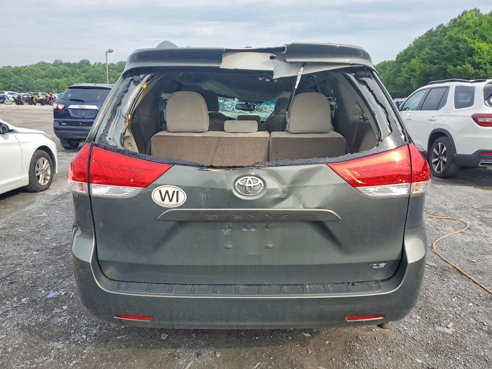2013 Toyota Sienna VIN 5TDKK3DCXDS306506 COPART salvage auction — ALL OVER, PA - CERTIFICATE OF SALVAGE, sold $1,700 on 2026-07-23 (photo 6)