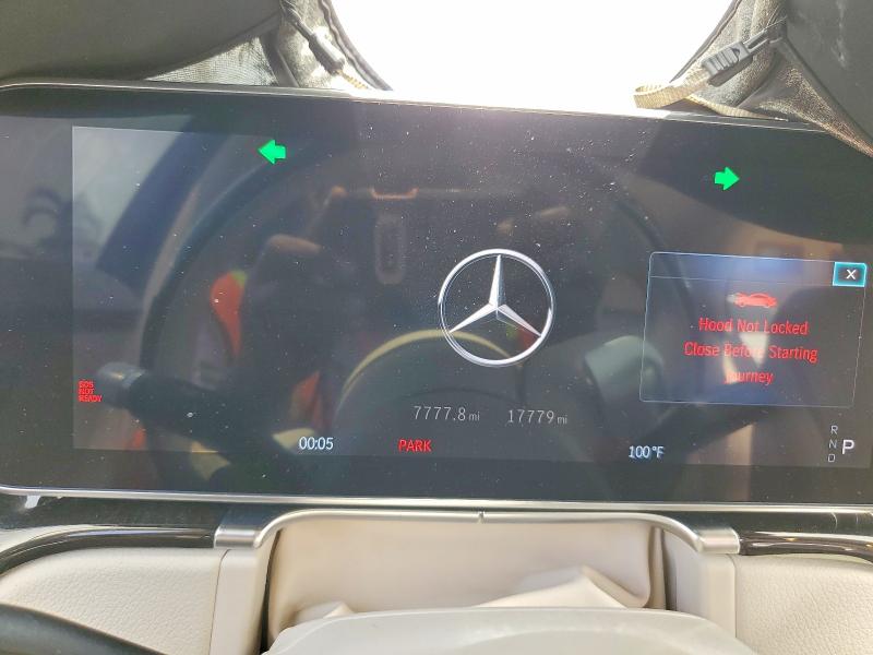 2022 Mercedes-benz S-klasse VIN W1K6G6DB0NA160147 COPART salvage auction — MINOR DENT/SCRATCHES, Fl - Cert Of Title-Salvage Theft, sold $18,200 on 2026-07-28 (photo 9)