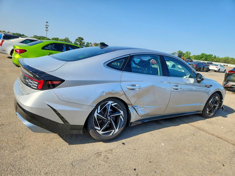 2024 Hyundai Sonata VIN KMHL14JA4RA379919 COPART salvage auction — SIDE, NY - MV-907A SALVAGE CERTIFICATE, sold $8,400 on 2026-07-27 (photo 3)