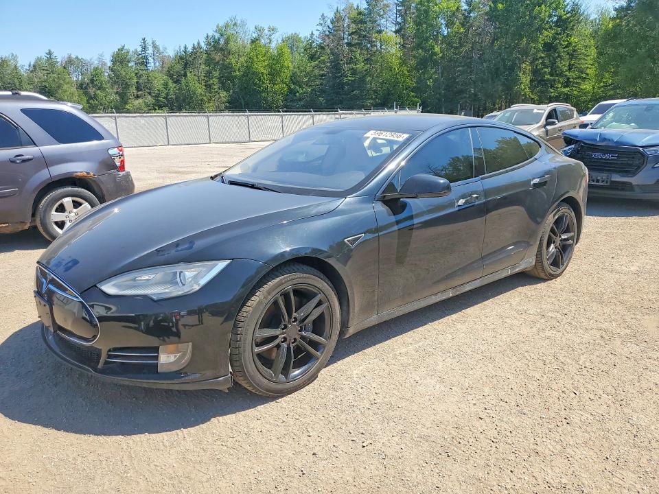 2014 Tesla Model s VIN 5YJSA1S15EFP38189 COPART salvage auction — FRONT END, On - Permit No Brand - Unfit, sold $250 on 2026-07-28 (photo 1)