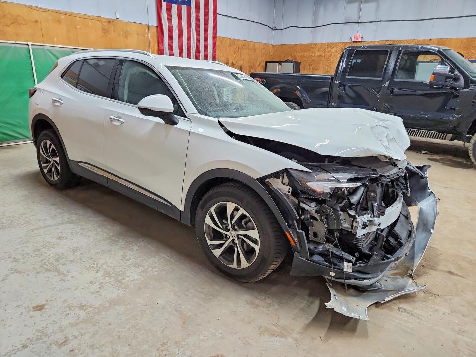 2023 Buick Envision VIN LRBFZNR49PD023877 COPART salvage auction — FRONT END, Salvage Title, sold $2,150 on 2026-09-09 (photo 4)
