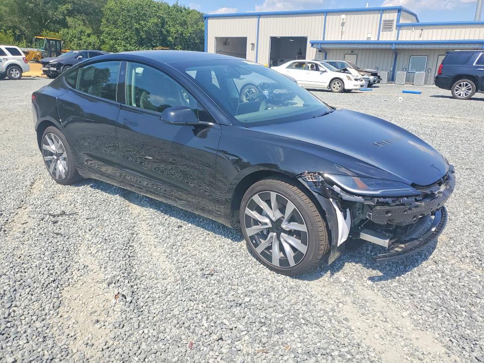 2026 Tesla Model 3 VIN 5YJ3E1EA5TF170267 COPART salvage auction — SIDE, Nc - Salvage Certificate Of Title, sold $6,500 on 2026-07-23 (photo 4)