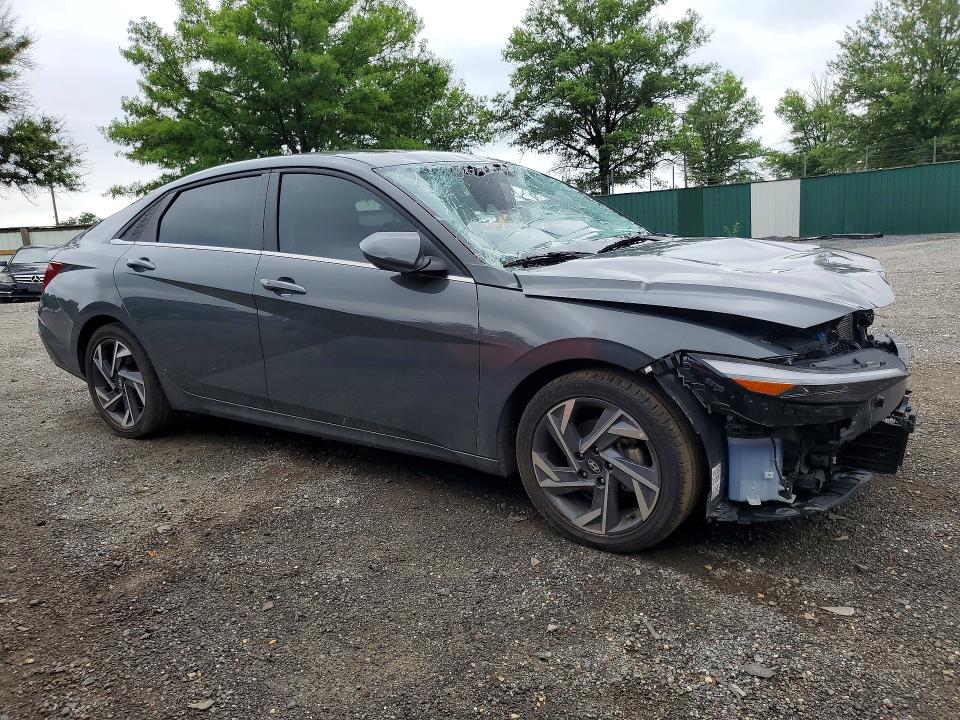 2025 Hyundai Elantra VIN KMHLS4DG7SU948229 COPART salvage auction — FRONT END, VA - CERTIFICATE OF TITLE (P), sold $5,600 on 2026-07-13 (photo 4)