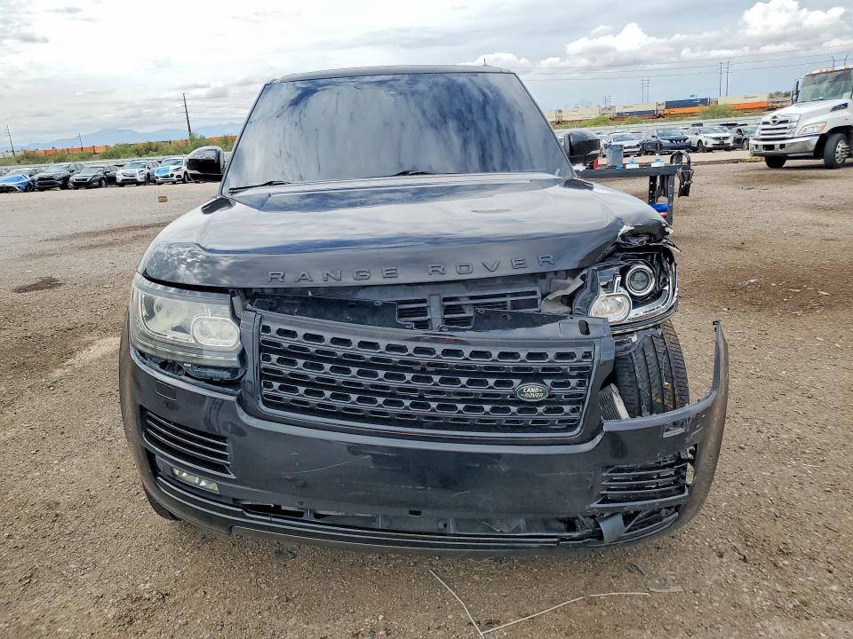 2016 Land rover RANGE ROVER VIN SALGS3EFXGA269689 COPART salvage auction — FRONT END, Az - Cert Of Title - Salvage, sold $4,450 on 2026-07-31 (photo 5)