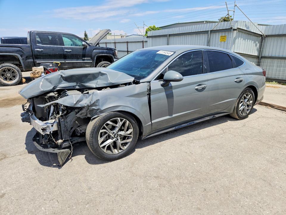 2020 Hyundai Sonata VIN 5NPEL4JA2LH038705 COPART salvage auction — FRONT END, Ca - Salvage Certificate, sold $3,400 on 2026-07-31 (photo 1)