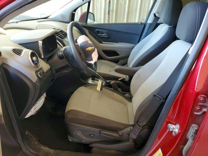 2015 Chevrolet Trax VIN KL7CJKSBXFB249355 COPART salvage auction — FRONT END, Tx - Salvage Vehicle Title, sold $200 on 2026-07-31 (photo 7)