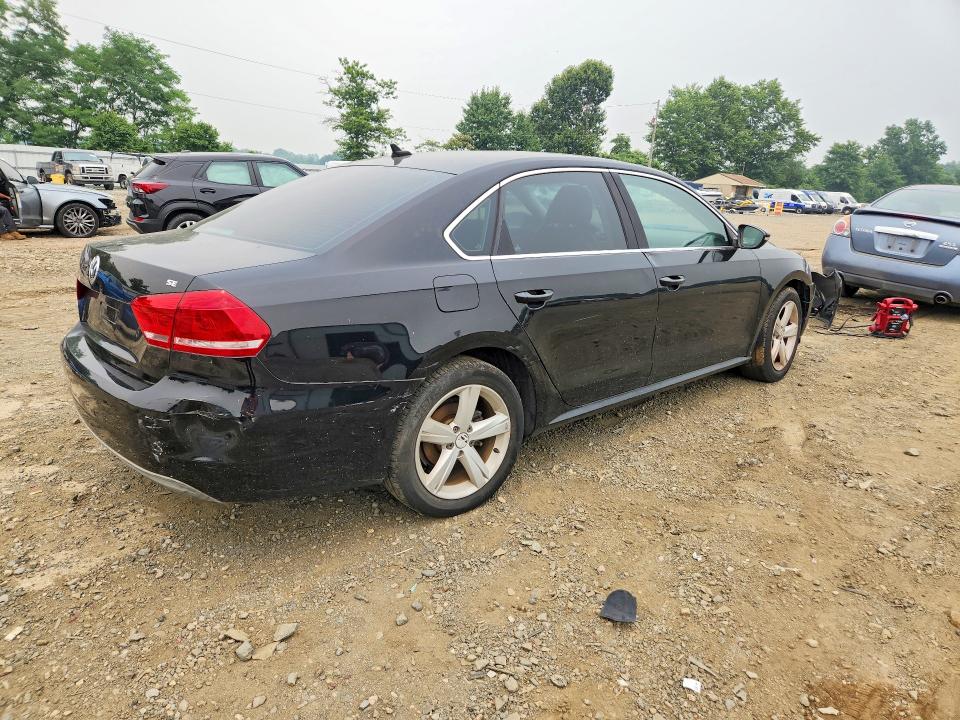 2012 Volkswagen Passat VIN 1VWBP7A35CC009816 COPART salvage auction — FRONT END, Pa - Cert Of Title, sold $325 on 2026-07-24 (photo 3)