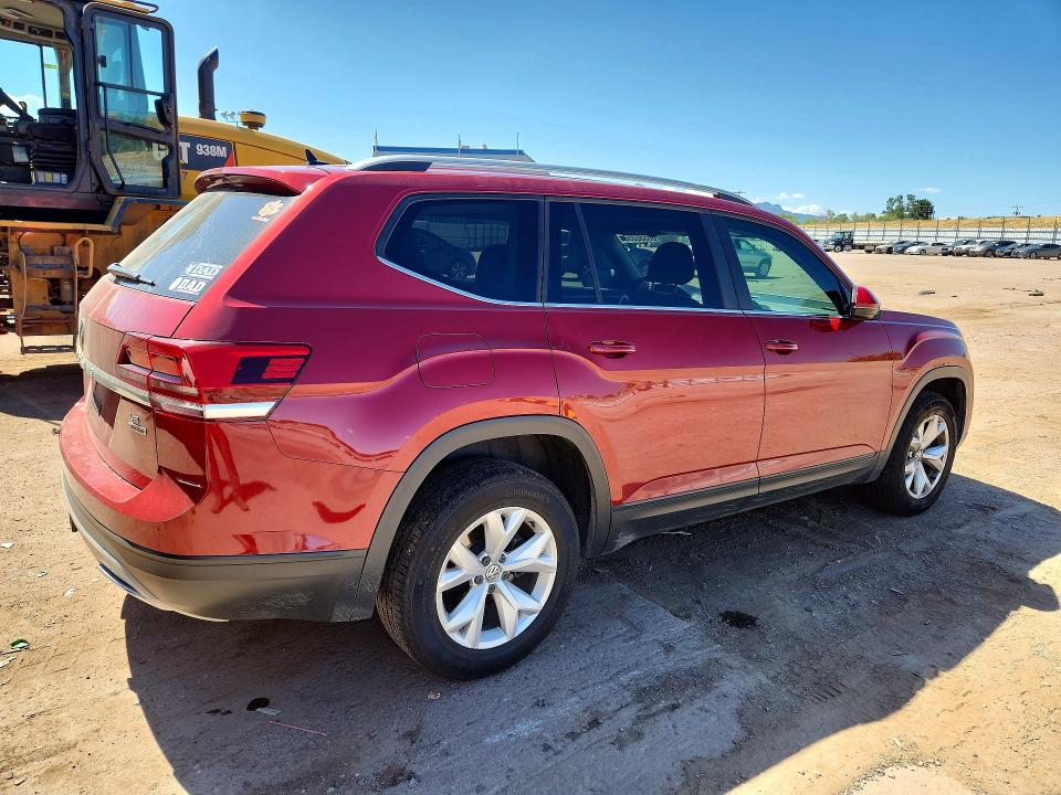 2018 Volkswagen Atlas VIN 1V2LR2CA9JC589194 COPART salvage auction — HAIL, CO - CERTIFICATE OF TITLE, sold $6,300 on 2026-08-03 (photo 3)