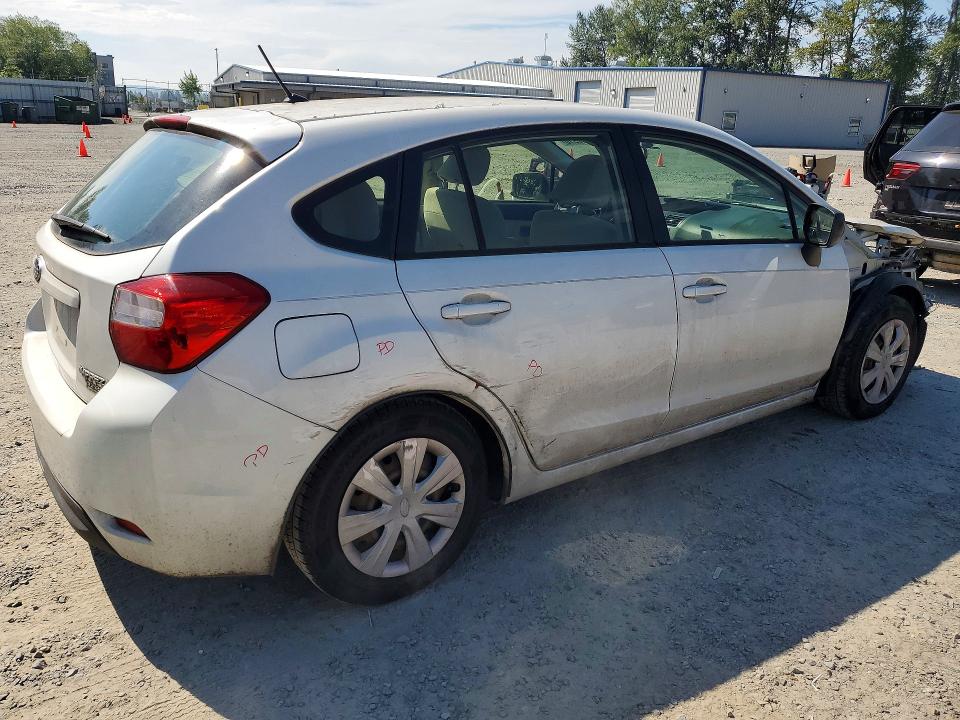 2013 Subaru Impreza VIN JF1GPAA69DH204845 COPART salvage auction — FRONT END, WA - BILL OF SALE, sold $875 on 2026-07-27 (photo 3)