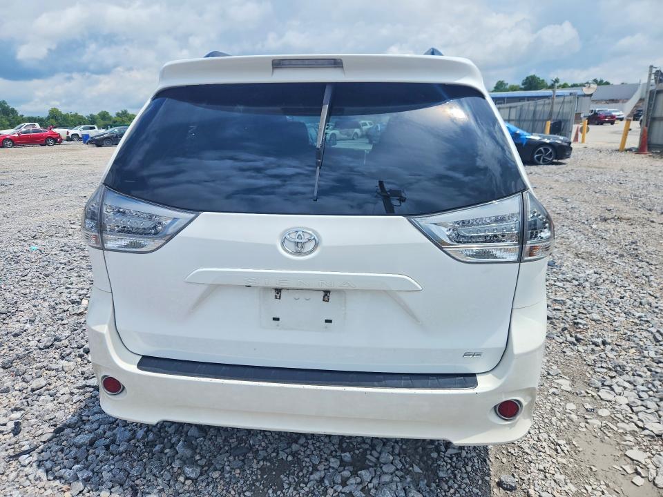 2016 Toyota Sienna VIN 5TDXK3DC2GS721877 COPART salvage auction — HAIL, Al - Cert Of Title-Salvage Title, sold $175 on 2026-07-21 (photo 6)