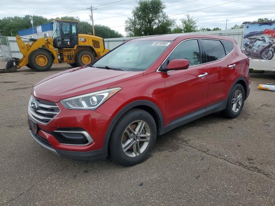 2017 Hyundai Santa fe VIN 5XYZTDLB8HG394954 COPART salvage auction — MINOR DENT/SCRATCHES, Wi - Certificate Of Title, sold $1,550 on 2026-07-14 (photo 1)