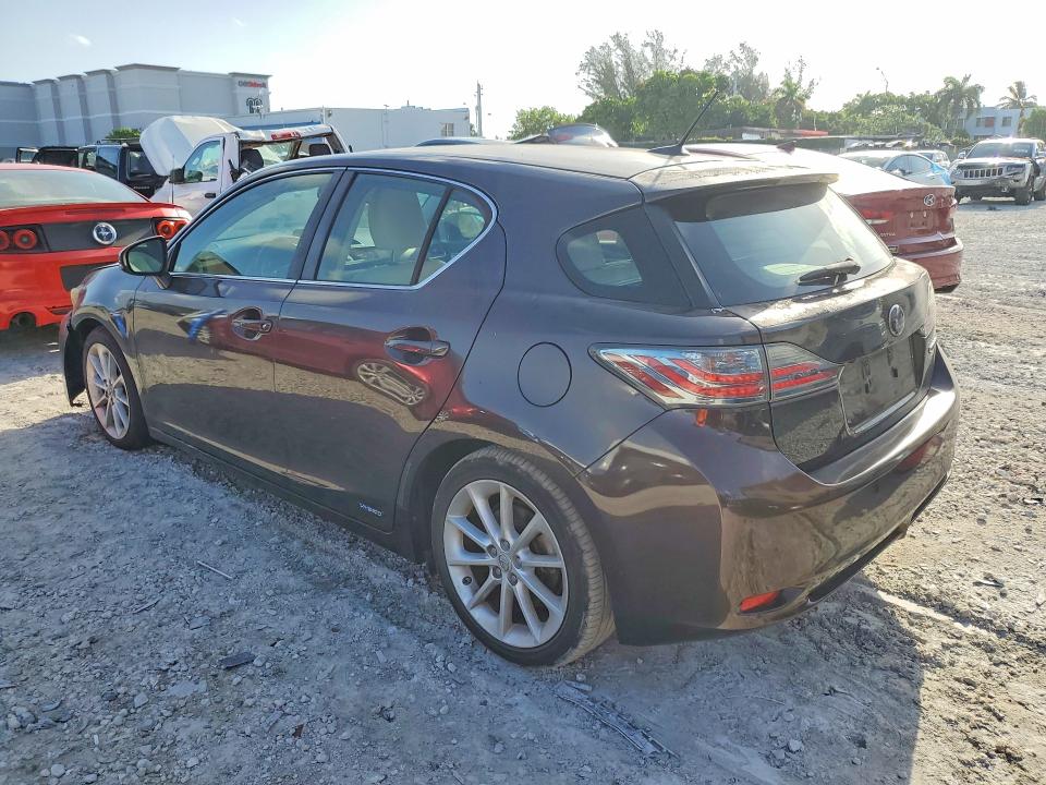 2012 Lexus Ct VIN JTHKD5BH5C2052115 COPART salvage auction — NORMAL WEAR, Fl - Certificate Of Title, sold $2,750 on 2026-07-27 (photo 2)