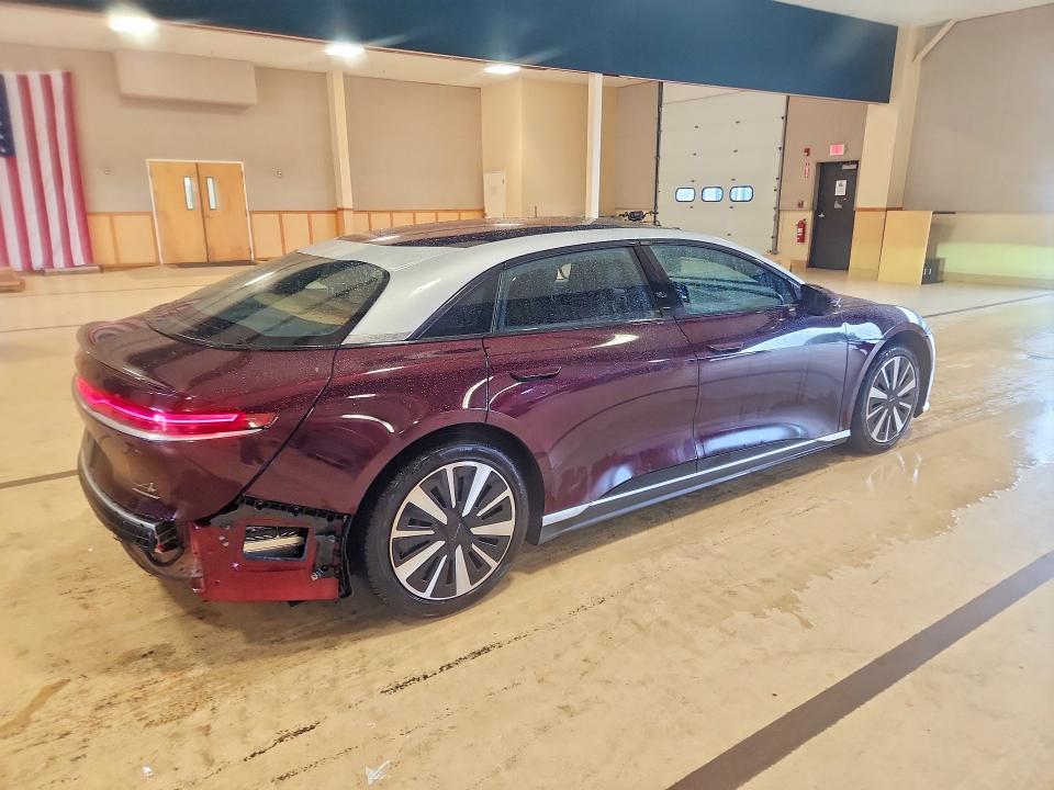 2023 Lucid Air VIN 50EA1TEA9PA005511 COPART salvage auction — REAR END, Ma - Cert Of Title-Salvage, sold $14,200 on 2026-08-25 (photo 3)