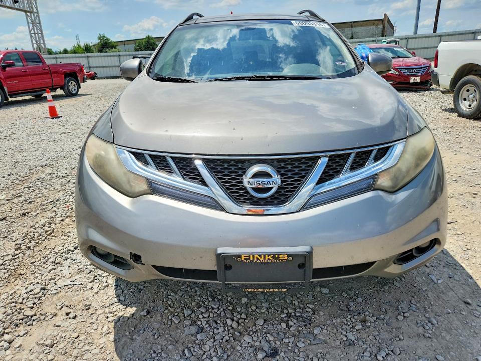 2011 Nissan Murano VIN JN8AZ1MW9BW151325 COPART salvage auction — FRONT END, OH - CERT OF TITLE-SALVAGE, sold $275 on 2026-07-17 (photo 5)