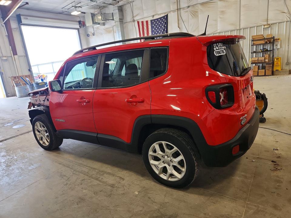 2018 Jeep Renegade VIN ZACCJBBB2JPJ16426 COPART salvage auction — FRONT END, Wi - Certificate Of Title, sold $2,350 on 2026-08-11 (photo 2)