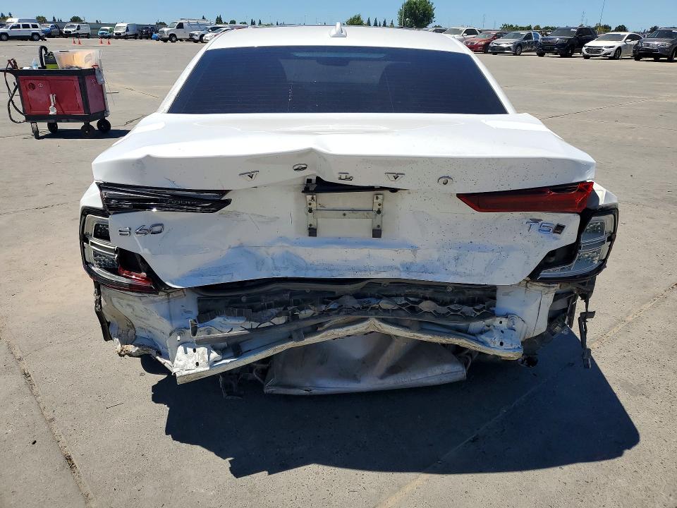 2021 Volvo S60 VIN 7JR102TZ6MG118496 COPART salvage auction — REAR END, Ca - Salvage Certificate, sold $2,100 on 2026-08-10 (photo 6)