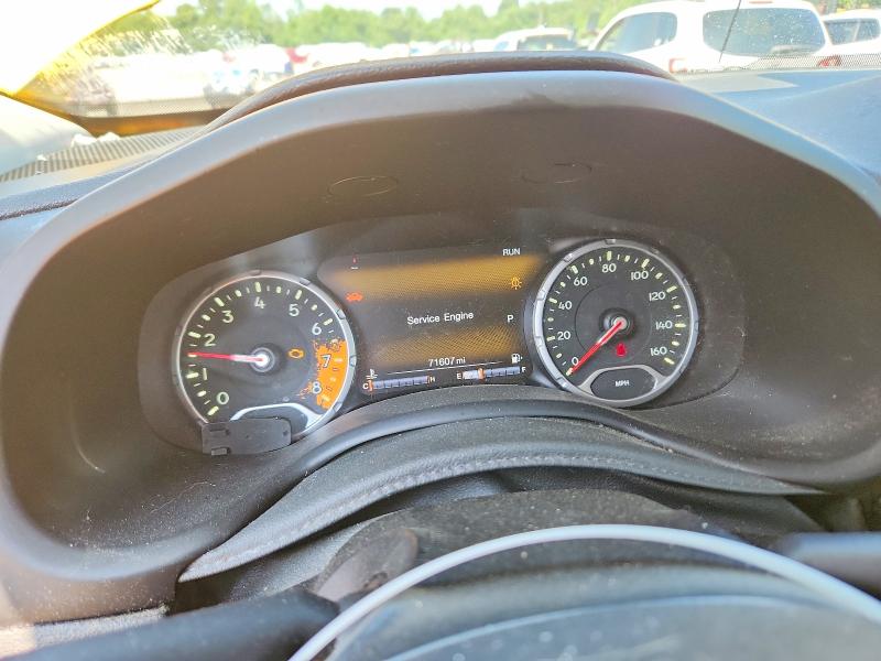 2017 Jeep Renegade VIN ZACCJBCB9HPE54546 COPART salvage auction — FRONT END, PA - CERTIFICATE OF SALVAGE, sold $100 on 2026-07-30 (photo 9)