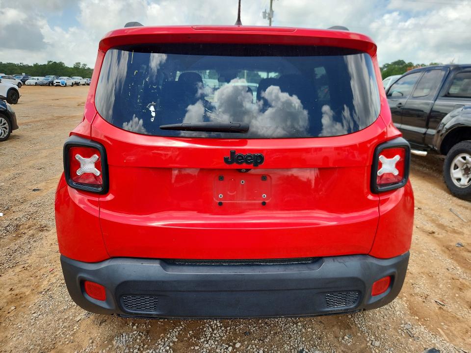2017 Jeep Renegade VIN ZACCJABB2HPF97415 COPART salvage auction — FRONT END, FL - CERTIFICATE OF TITLE, sold $625 on 2026-08-06 (photo 6)