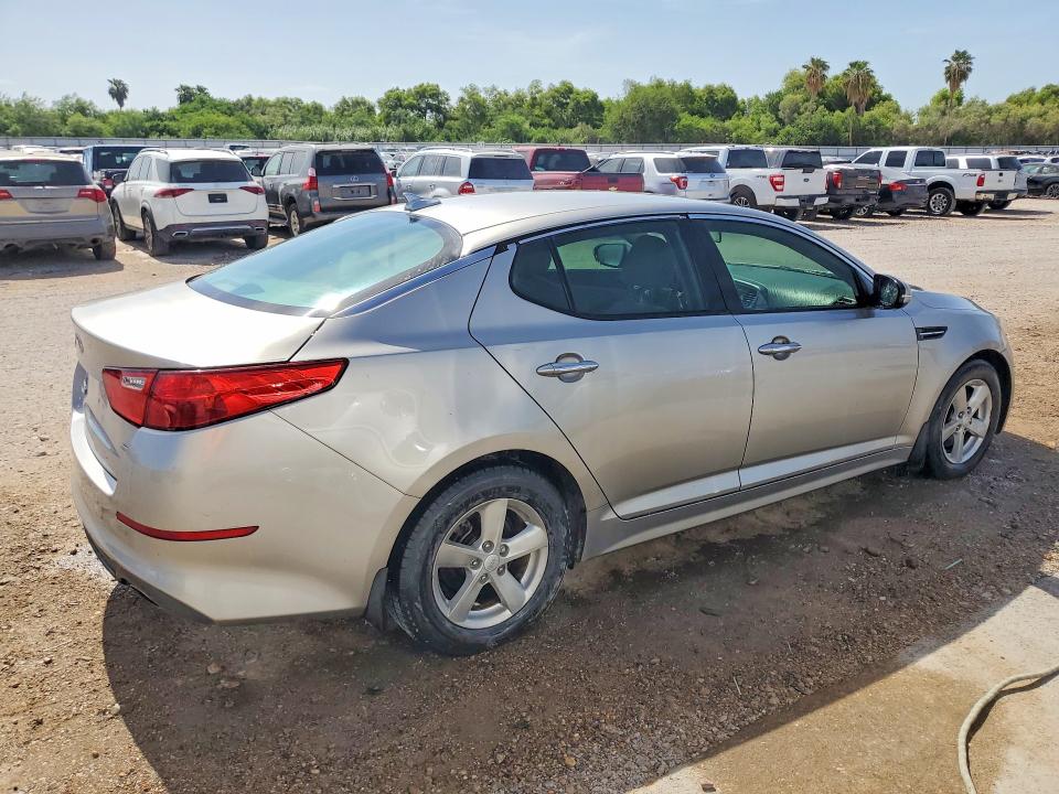 2015 Kia Optima VIN KNAGM4A74F5556424 COPART salvage auction — MINOR DENT/SCRATCHES, Tx - Cert Of Title-Rebuilt Salvage, sold $1,250 on 2026-07-27 (photo 3)