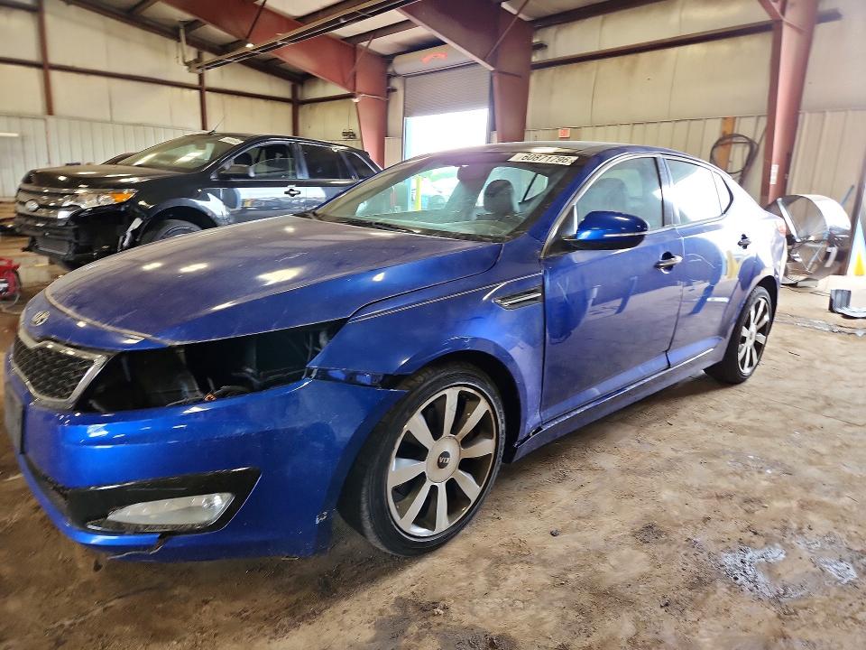 2013 Kia Optima VIN 5XXGR4A65DG153413 COPART salvage auction — FRONT END, MI - DEALER ONLY CLEAN TITLE, sold $1,000 on 2026-07-31 (photo 1)