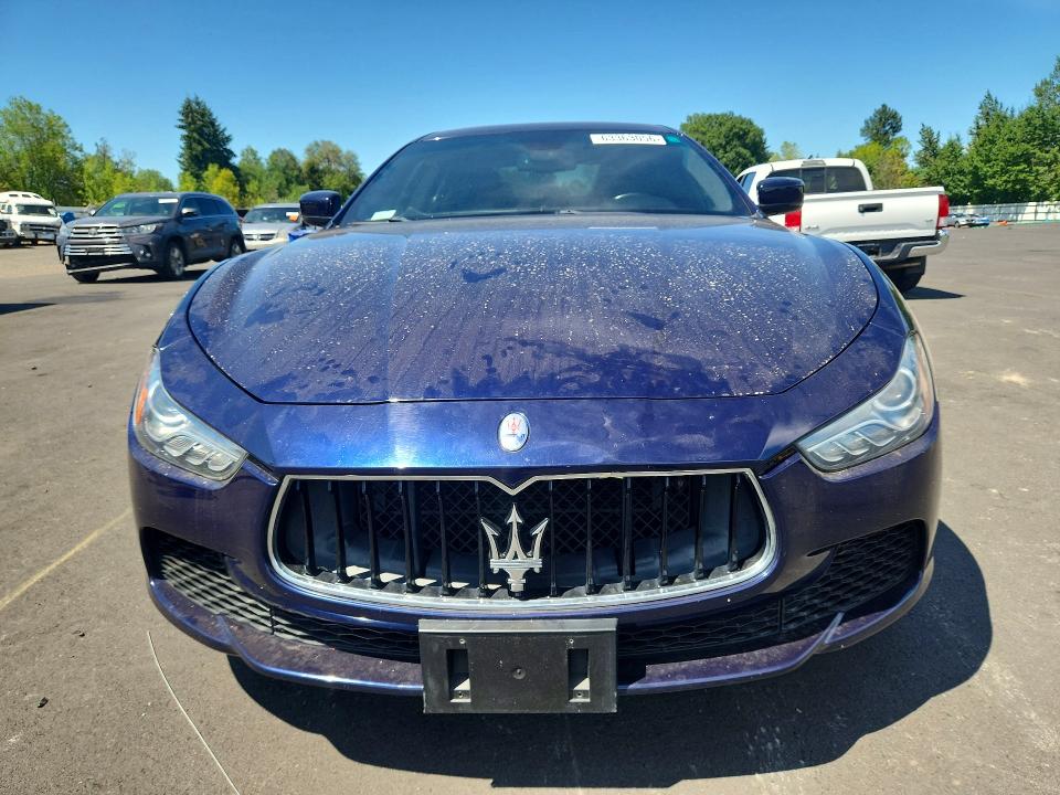 2015 Maserati Ghibli VIN ZAM57XSA0F1129869 COPART salvage auction — MECHANICAL, Or - Cert Of Title-Reconstructed, sold $1,200 on 2026-08-03 (photo 5)